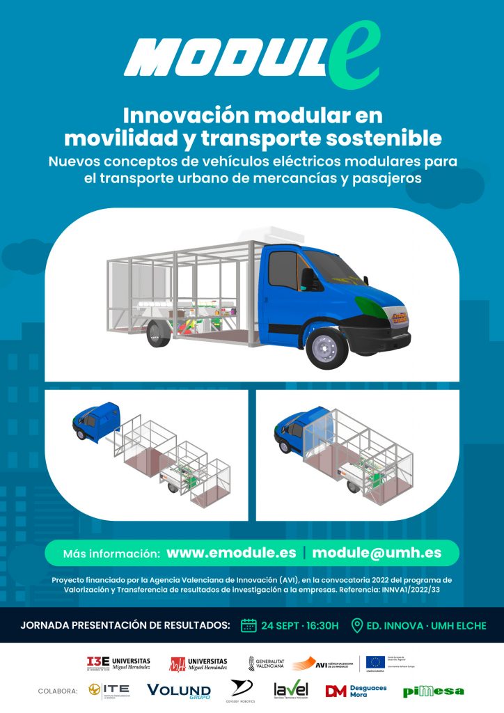 240924 El I3E-UMH y el Parque Científico de la Universidad organizan una jornada sobre la descarbonización del transporte de mercancías. Proyecto ModulE